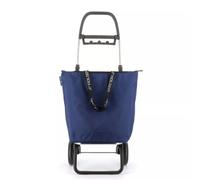 MINI BAG Poussette de marché Chariot de courses 2 roues pliable ROLSER Bleu