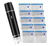 Mini Bag Sealer - 800mAh Compact Air Sealing Machine for Food Freshness, Travel-Ready Design with Suction Function, Vacuum Saver for Meat, Preservation, Leftover, Travel Meal Prep, ABS + PP Material