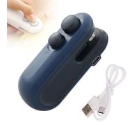 Mini Bag Sealer with Cutter and Magnet, Rechargeable Bags Sealing Machine, Mini Bag Sealer Heat Seal Tool for Snacks Vegetable Fresh Storage (Blue1)