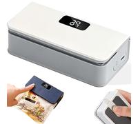 Mini Bag Sealer with Magnet for Fridge, Portable Magnetic Mini Bag Sealer, Rechargeable with Six Adjustable Speeds, Led Screen, Hidden Blade, for Food, Snacks, Etc (White)