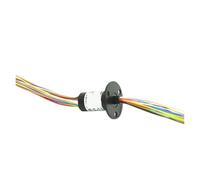 Mini bague collectrice électrique, diamètre 12,5 mm, avec signal de ligne 6/12/18, 1,5 A, 2/3/4 circuits, courant 5 A, bride de joint rotatif A(6 wire 2A)