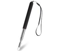 Mini baguette de pointage extensible, 120 cm, extensible, en acier inoxydable, pour enseignants, tableau blanc, pointeurs pour formats, séminaires, présentations (noir)