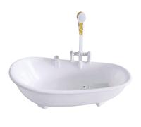 Mini-baignoire tasse de baignoire 10 oz BPA tasses de cocktails en plastique gratuit tasse boisson amusante avec pomme douche à eau coulée batterie nouveauté à vas nouveauté