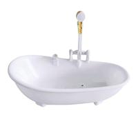 Mini-baignoire tasse de baignoire 10 oz BPA tasses de cocktails en plastique gratuits tasse boisson amusante avec douche à eau courante batterie bikwume nouveauté