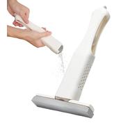 Mini balai à franges pour petits espaces - Balai de salle de bain auto-pressant - Brosse absorbante à séchage rapide pour nettoyage du sol pour maison, appartement, bois dur, cuisine, maison