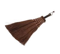 Mini Balai à Thé en Bambou et Palmier pour Bureau et Livres | Brosse Compacte Marron, Style Japonerie Traditionnel, Nettoyage des Miettes, Facile à Laver et Sécher
