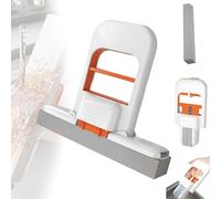 Mini balai de bureau pliable, auto-compression, éponge de nettoyage portable pour petits espaces, mains libres et humide pour salle de bain, cuisine, vaisselle, table, verre