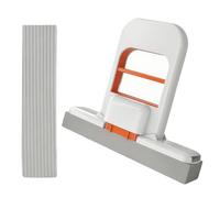 Mini balai de bureau pliable avec 1 éponge de rechange, auto-pressant pour nettoyage humide et sec, petite serpillère portable pour comptoirs de cuisine, carrelage de salle de bain, verre et