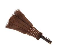 Mini Balai de Table Japonerie Marron en Palmier et Bambou | Nettoyage Doux sans Rayures, Format Compact, pour Bureau, la Cuisine, Étagères à Thé