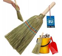 Kotarbau® - Mini balai à paille de 20 cm - Avec manche en bois de 10 cm - Pour petites surfaces