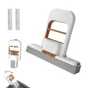 Mini Balai Éponge pour Petits Espaces, Mini Serpillière Pliable De Table, Petit Balai Sec Et Humide, Balais À Essorage À Une Main avec Têtes Éponge De Rechange, pour Salle Bain, Cuisine, Comptoir(A)