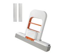 Mini balai pliable - Serpillère auto-compressible pour petits espaces | Outil de nettoyage compact pour salle de bain, cuisine et zones étroites | Design léger et peu encombrant (1, bande de rechange