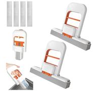 Mini Balai serpillière Pliable, Balai éponge Compact et Auto-essorant pour Nettoyage Humide et Sec, Balai serpillière Portable pour Table, Salle de Bain, Cuisine, Salon, Voiture (2SET)