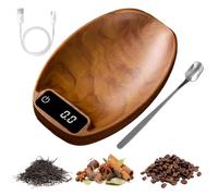 Mini Balance à Café Mini Outil Numérique Précis Portable Avec Écran LCD | Balance Alimentaire Transportable Pour Cuisine Aliments Grains Thé En Vrac Café Pâtisserie Boisson Artisanale Couleur du bois