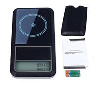 Mini balance de poche numérique haute précision 0,01 g, balance en grammes portable pour bijoux, nourriture, tabac, ABS rétro-éclairage bleu, capacité de 200 g avec étui en cuir