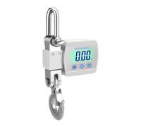 Mini balance suspendue à grue, 0.05kg, LCD numérique précis, industriel, robuste, en acier allié, à crochet, rétro-éclairage pour la construction, l'usine(Silver,100kg)