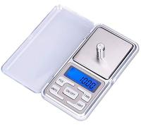 Mini balances électroniques 0.01g/0.1g, Balance numérique de poche for bijoux en or et argent Sterling, Balance de poids en grammes for les voyages scolaires(100g/0.01g)