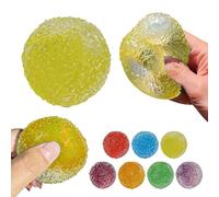 Mini balles anti-stress texturées, 4 cm, jouets spongieux solides haute densité, gel à mémoire de forme texturé, balle souple pour adultes, cadeaux de fête
