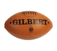Mini ballon de rugby en cuir Vintage Gilbert (taille 1) Marron Taille 1