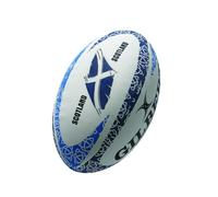 Mini Ballon de rugby Mascotte Gilbert Flower of Ecosse (taille 1) Blanc Taille 1