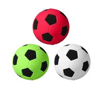 Mini ballons de football - Éponge en silicone 7 x 7 cm | Lot de 3 jouets en mousse souple avec balle rebondissante pour , sûr, gonflable, léger, coloré, amusant pour l'intérieur