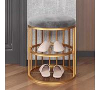 Mini banc de rangement d'entrée avec coussin bas - Solution peu encombrante pour les petites surfaces