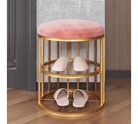 Mini banc d'entrée avec rangement | Solution peu encombrante pour les petites surfaces, design à coussin bas