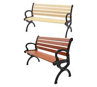 Mini Banc, Encourage Le Jeu Imaginatif, 9,3 X 4,5 X 5,7 Cm, Modèle De Banc De Parc Miniature, Chaises De Jardin Féeriques, Portable Et Polyvalent, pour, Garçons, Adolescents, Élèves