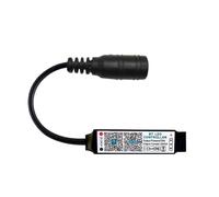Mini bande lumineuse LED RGB compatible USB/DC 5-24 V, contrôleur musical avec application(DC 5-24V)