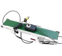 Mini bande transporteuse avec compteur automatique et vitesse réglable pour démonstrations industrielles, emballage et manutention des matériaux