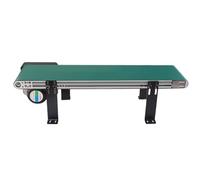 Mini bande transporteuse électrique - Système de bureau en alliage d'aluminium à vitesse réglable, ligne de montage en PVC pour emballage, 50 x 35 cm - Parfait pour les usines et les ateliers