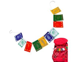 Mini Banderas de Oración Tibetanas,Pequeñas Banderas de los Elementos Hechas a Mano - Decoración Tibetana,para Familia, Amigos, Compañeros, Cumpleaños, Festivales, Hogar, Viajes