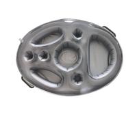 Mini Bar Flottant Gonflable 70x50cm, 8 Trous, Pour Piscine, Plage, Porte-Boisson, Baignoire, Salon, Radeau À Bière, Plateau De Table