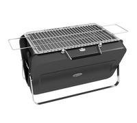 Mini barbecue à charbon portable pliable dim. 47L x 30l x 28H cm noir Noir
