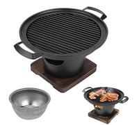 mini barbecue domestique sans fumée,Barbecue à charbon portable, poêle à charbon, accessoires de barbecue, poêle à barbecue coréenne pour la maison 10,2 x 8,3 x 4,9 pouces