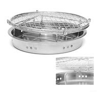 Mini barbecue pliable en acier inoxydable au charbon de bois pour utilisation en plein air jardin réchaud barbecue compact pour camping voyage