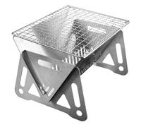 Mini barbecues à Charbon Portables, Petit Barbecue de Camping en Acier Inoxydable, Design Amovible, Foyer avec Sac de Transport for Cuisine en Plein air, feu de Camp, Patio, Jardin