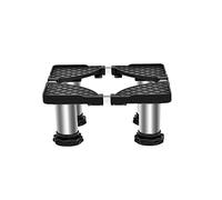 Mini Base de Machine à Laver Réglable Longueur 22-30cm Climatiseur Support Micro-ondes Piédestal Antidérapant 4 Pieds Robustes Support De Base D'Appareil Mini (Black,H:12cm)