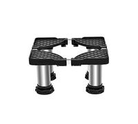 Mini Base de Machine à Laver Réglable Longueur 22-30cm Climatiseur Support Micro-ondes Piédestal Antidérapant 4 Pieds Robustes Support De Base D'Appareil Mini (Black,H:17cm)