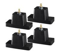 Mini base en caoutchouc divisée - Lot de 4 coussinets de montage de coussin anti-vibration pour unité de compresseur de climatisation extérieur, pieds stabilisateurs de réduction du bruit, bloc de