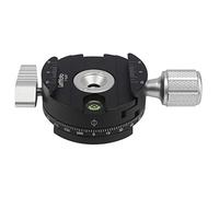 Mini base panoramique panoramique à 360 °, avec vis de 9,5 mm avec trou de niveau à bulle compatible avec plaque de style Arca Swiss, pour trépied monopode d'appareil photo reflex numérique