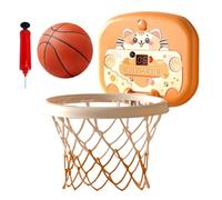 Mini Basketball Hoop Set, Sports Toy with Scoreboard, 12.2 Inches, Wall Mounted Playset, Safe Lightweight Design, Indoor Educational Ball Game for Bedroom Living Room School Home Use