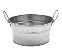Mini seau de service alimentaire 8 x 15 cm en acier galvanisé pour gros frites