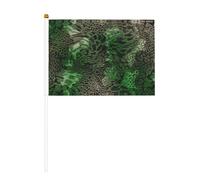 Mini bâtonnets de serpent verts avec bâtons pour fête nationale, défilé de fête sportive