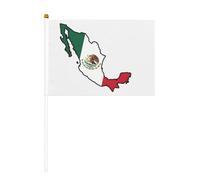 Mini bâtons de carte du Mexique avec bâtons pour fête nationale, défilé de fête sportive