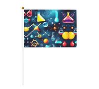 Mini bâtons de chimie scientifique abstraite avec bâtons pour la fête nationale, défilé, décorations de fête sportive