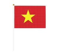 Mini bâtons de drapeau vietnamien avec bâtons pour fête nationale, défilé, décorations de fête sportive