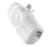 Mini batterie externe 5000mAh 15W USB-C pour Apple Watch - Blanche