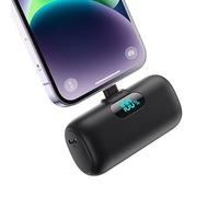 Mini Batterie Externe pour iPhone 5000mAh, Mise à Niveau 15W PD 3.0A Charge Rapide, Compact et Léger Power Bank Écran LCD Chargeur Portable Compatible avec iPhone 14/14 Pro Max/13/12/11/XR/X/8/7/6