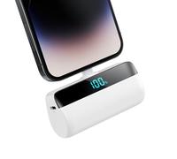 Mini Batterie Externe pour iPhone 5200mAh, Améliorée 20W PD 3.0A Charge Rapide Power Bank, Compact Léger Chargeur Portable avec Écran LCD Batterie Portable Compatible avec iPhone 14/13/12/11/X/XS